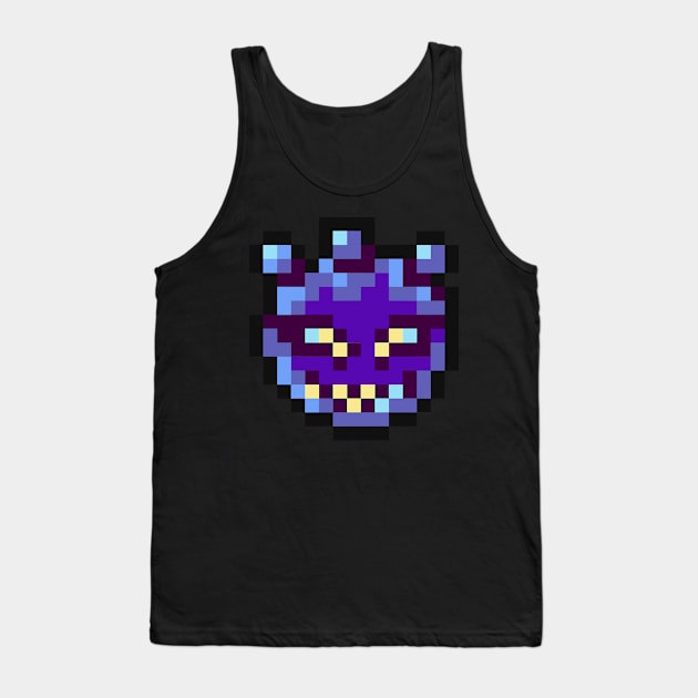 8-Bit Blue Fireball Tank Top by ergilHoban9